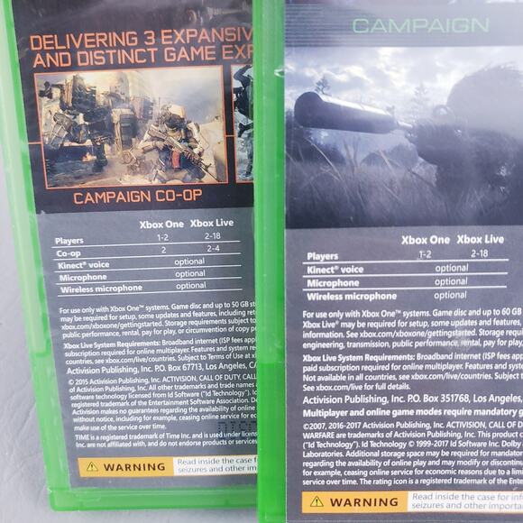 Call Of Duty Lot - Black Ops 3, Modern Warfare Remastered - Microsoft Xbox One - Picture 7 of 9
